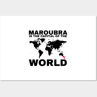 MAROUBRA IS THE CAPITAL OF THE WORLD DESIGN Posters and Art